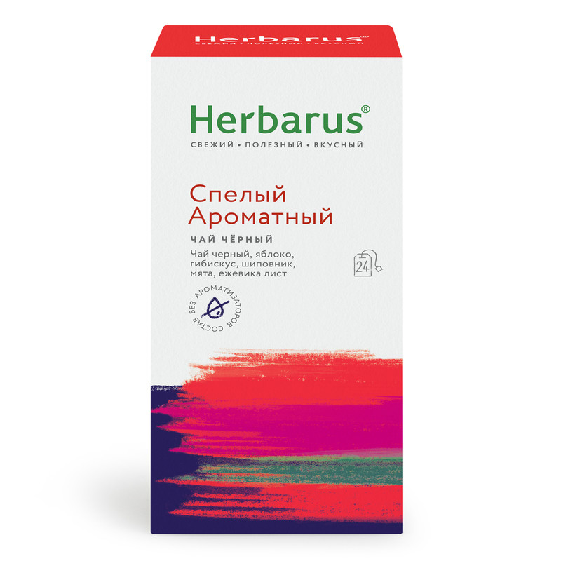 Чай с травами Herbarus, Спелый ароматный, 24 пак