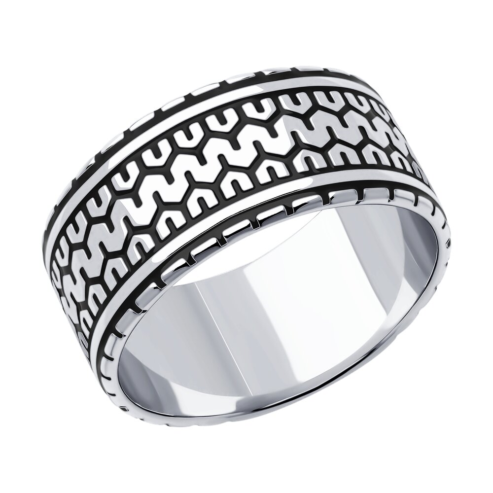 Кольцо из серебра р. 18,5 Diamant 94-110-01984-1, эмаль