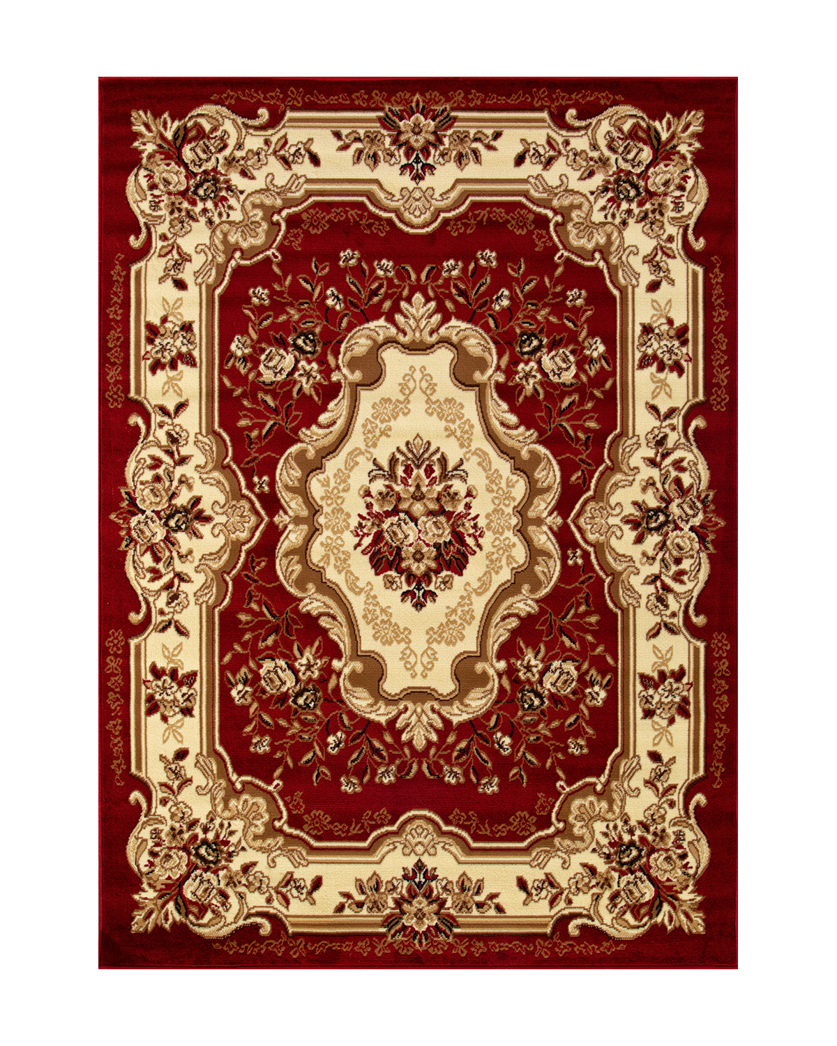 

Ковёр Merinos Laguna 100x200 прямоугольный красный, бежевый d017