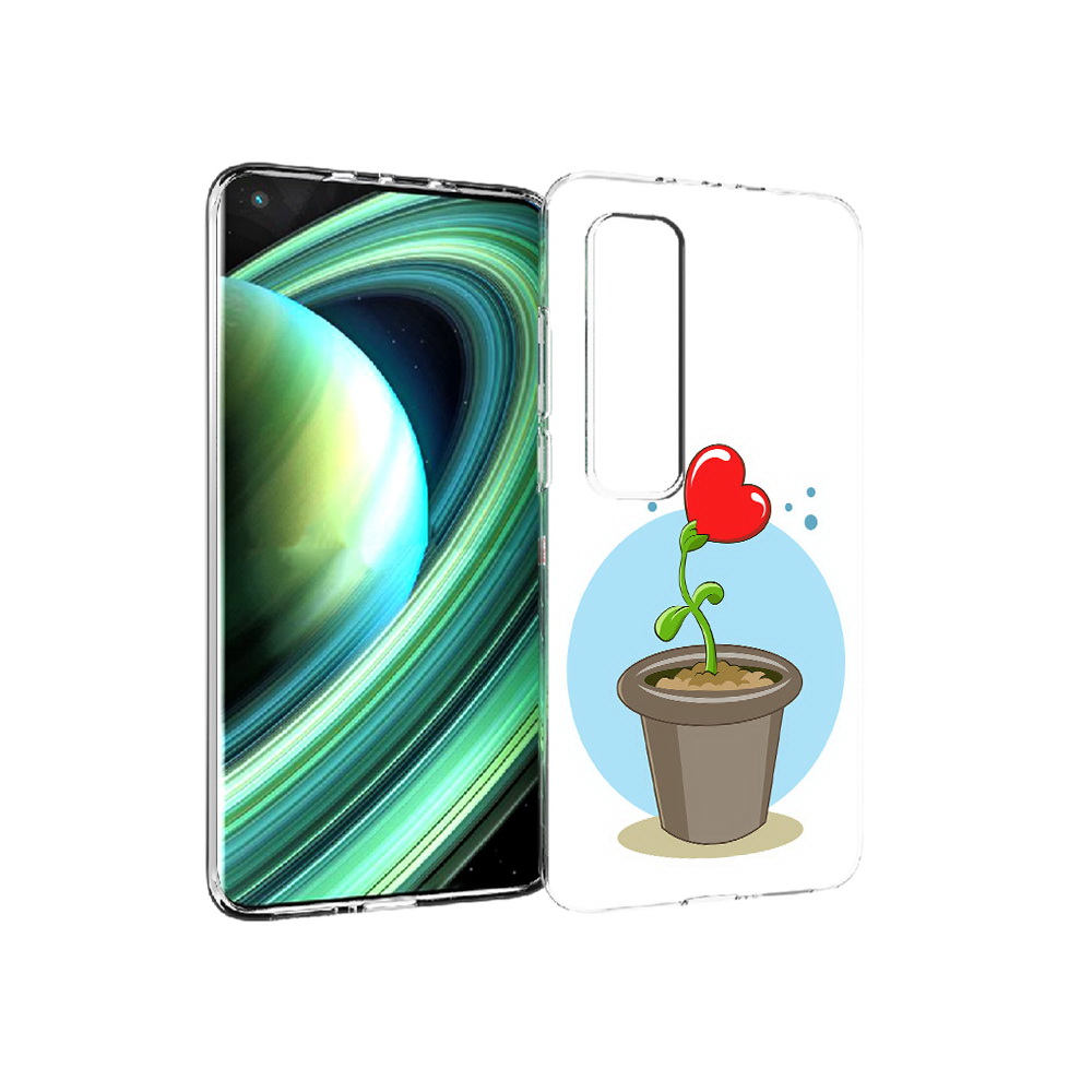 

Чехол MyPads Tocco для Xiaomi Mi 10 Ultra Растение любви 14 февраля (PT156404.264.145), Прозрачный, Tocco