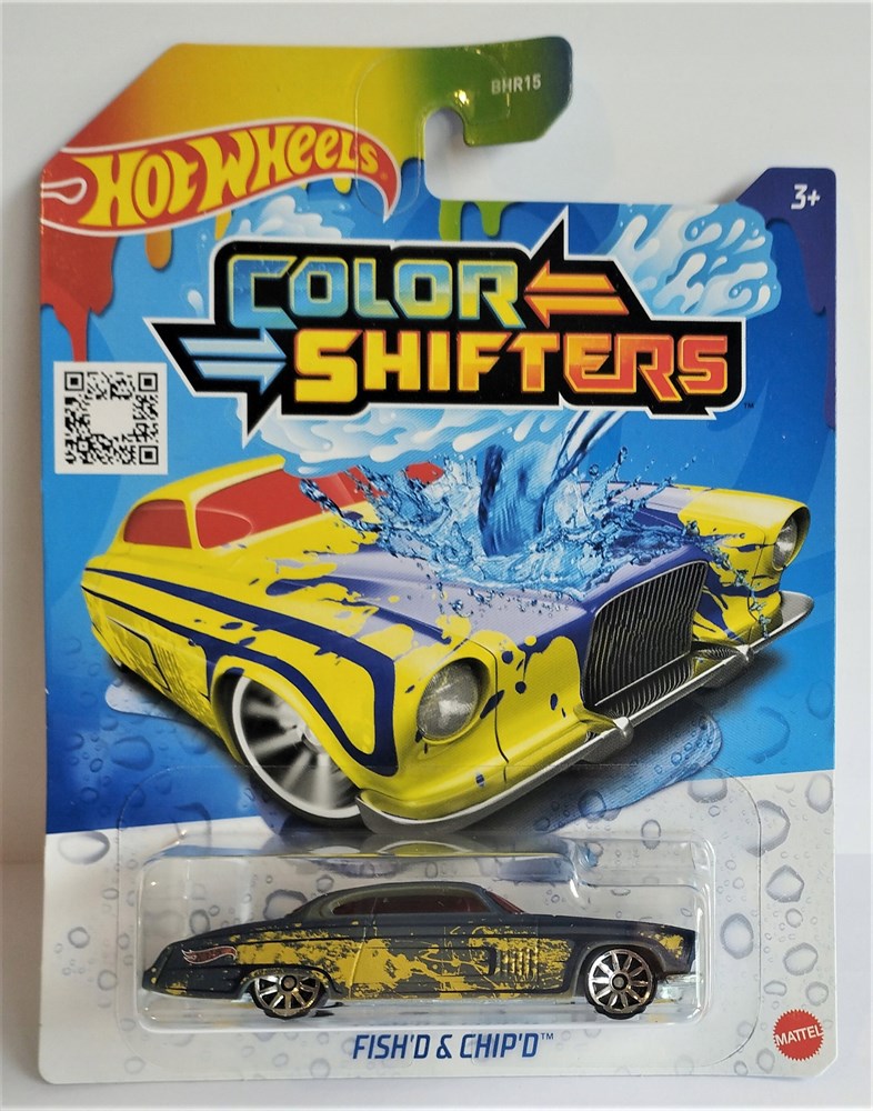 

Машинка Hot Wheels Color Shifters Fish'd & Chip'd, BHR31-LA14, Желтый;черный