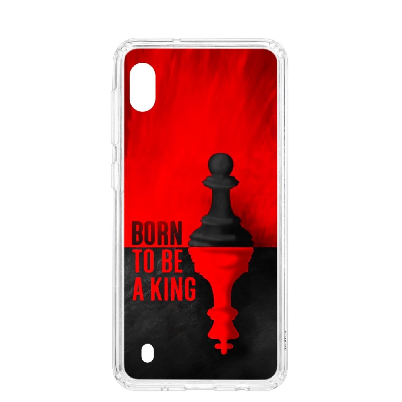 

Чехол на Samsung Galaxy A10 2019 Kruche Print Born to be a King, Разноцветный;прозрачный
