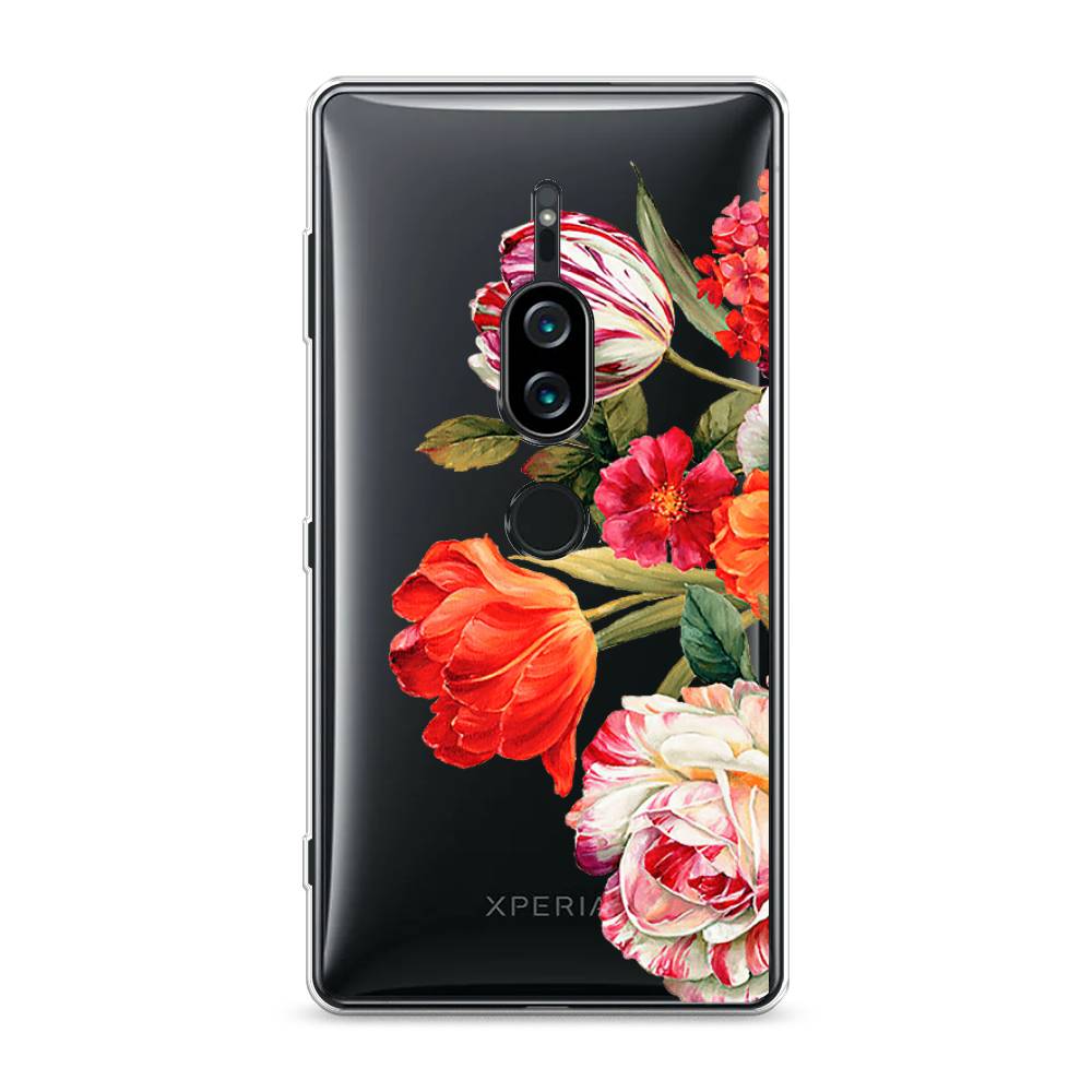 

Силиконовый чехол "Весенний букет" на Sony Xperia XZ2 Premium, 53350-8