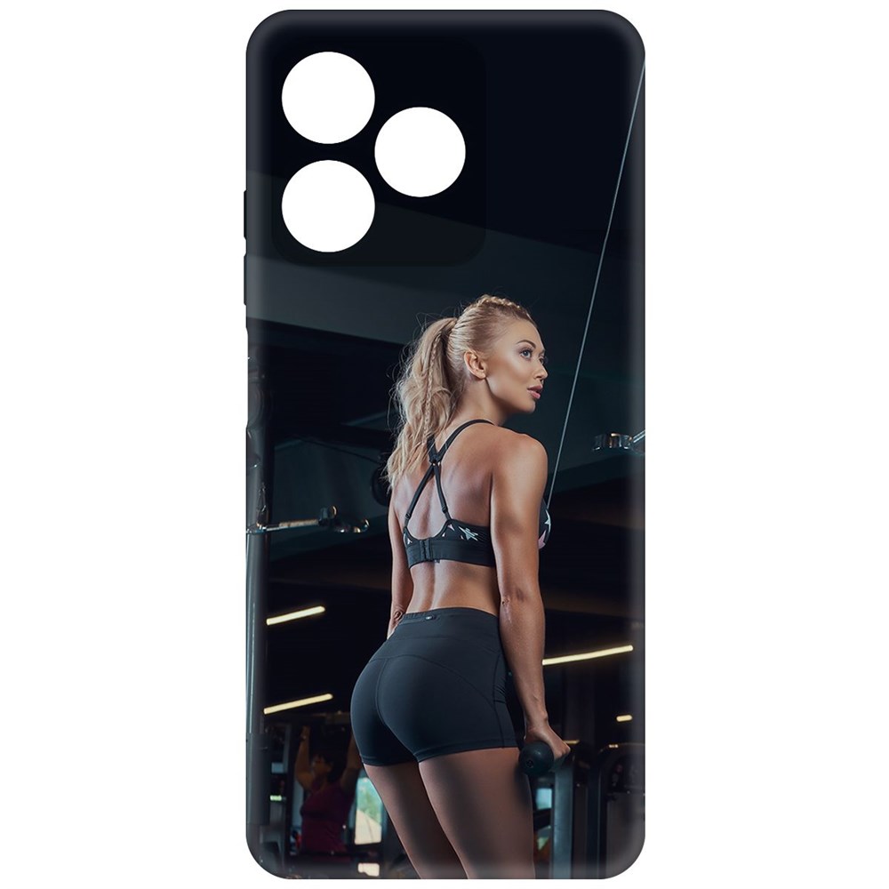 

Чехол-накладка Krutoff Soft Case Шорты женские для Realme C53 черный
