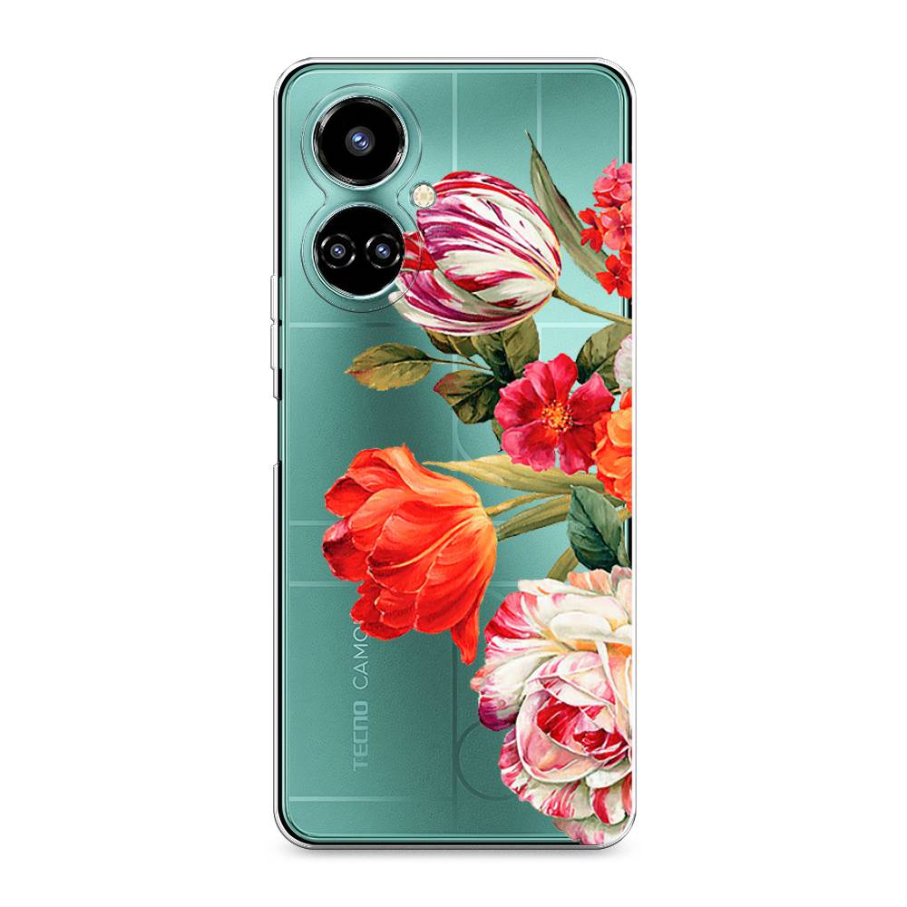 

Чехол Awog на Tecno Camon 19/19 Pro 4G "Весенний букет", Разноцветный, 301650-8