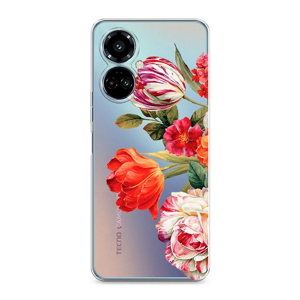 

Силиконовый чехол "Весенний букет" на Tecno Camon 19 Pro
