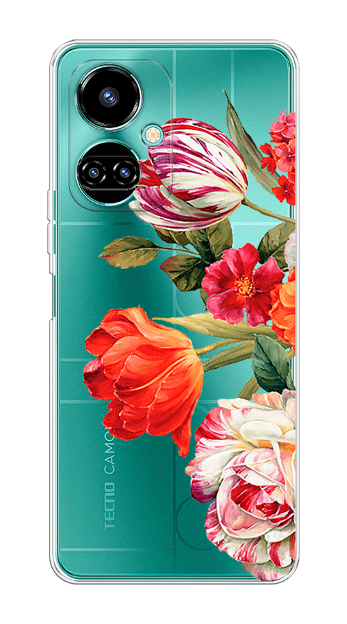 

Чехол Awog на Tecno Camon 19/19 Pro 4G "Весенний букет", Разноцветный, 302250-8