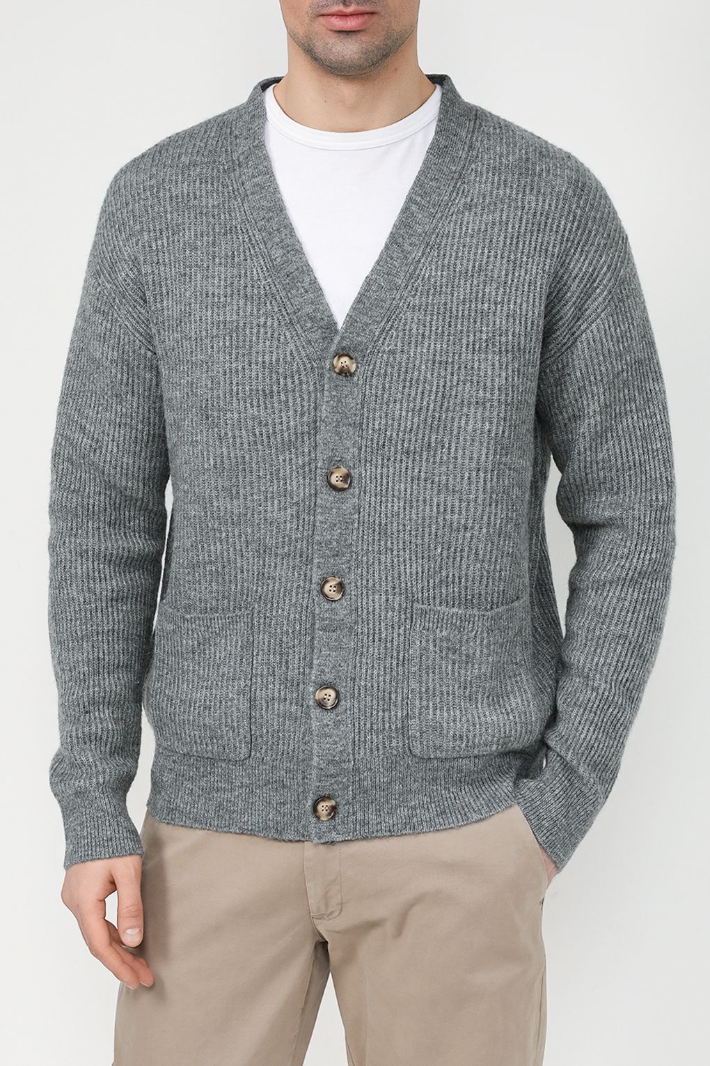 

Кардиган мужской MARCO DI RADI MDR2309T4170-014 серый XL, MDR2309T4170-014