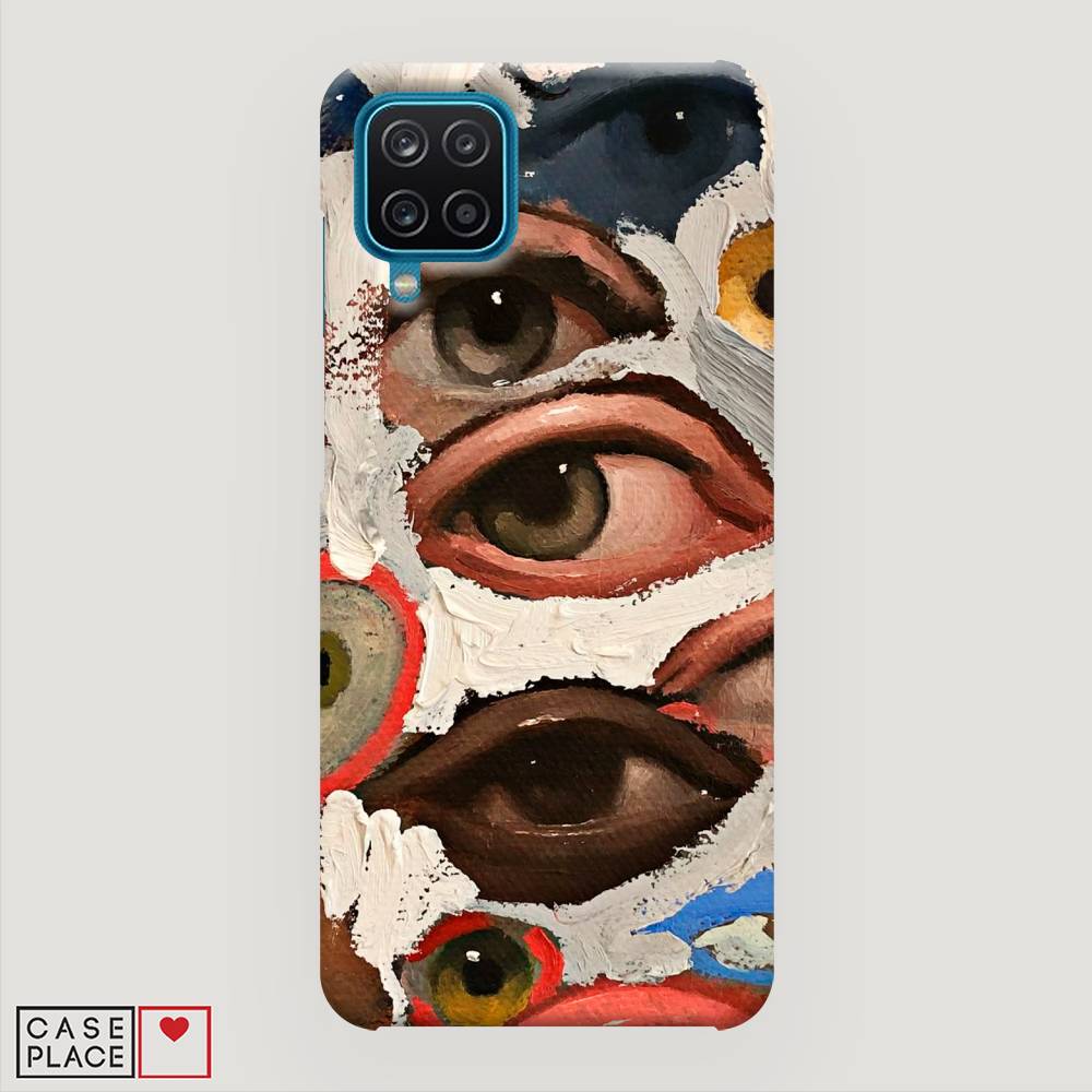 

Пластиковый чехол "Глаза масляная живопись" на Samsung Galaxy A12, 2101620-5