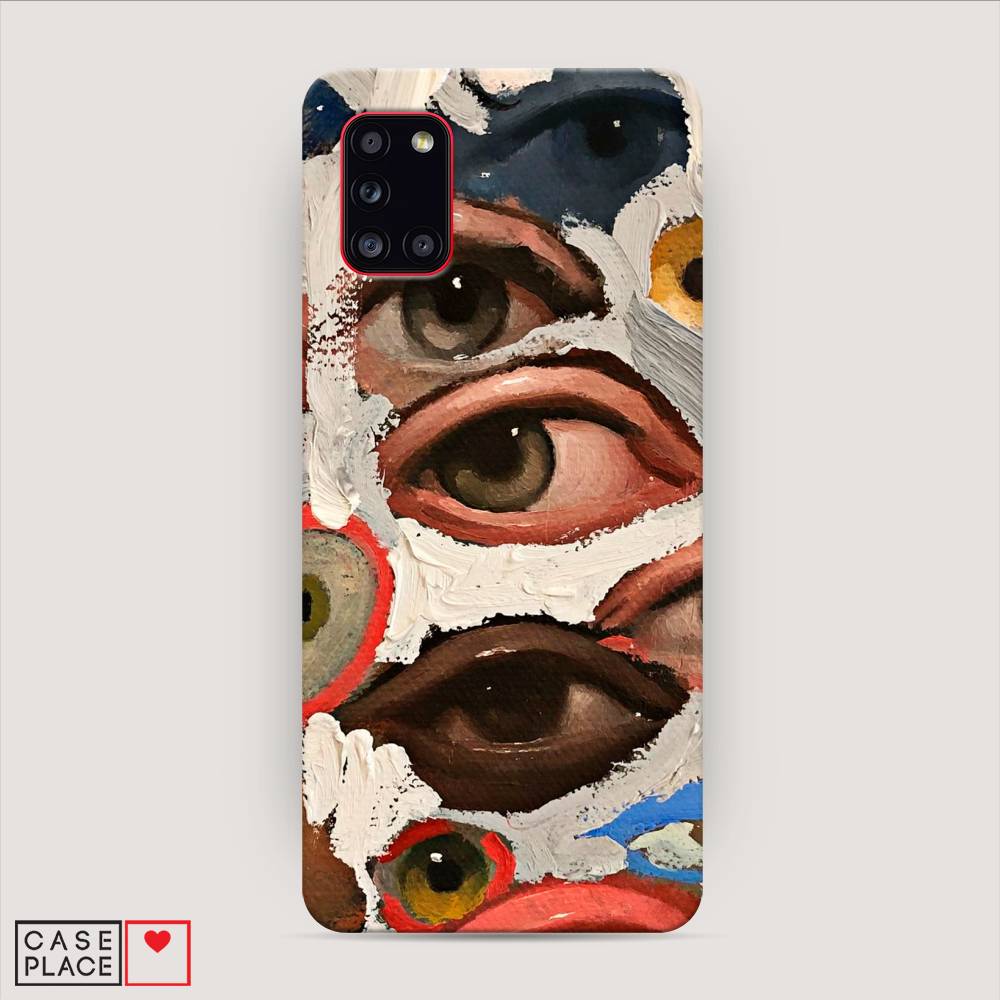 

Пластиковый чехол "Глаза масляная живопись" на Samsung Galaxy A31, 2100320-5