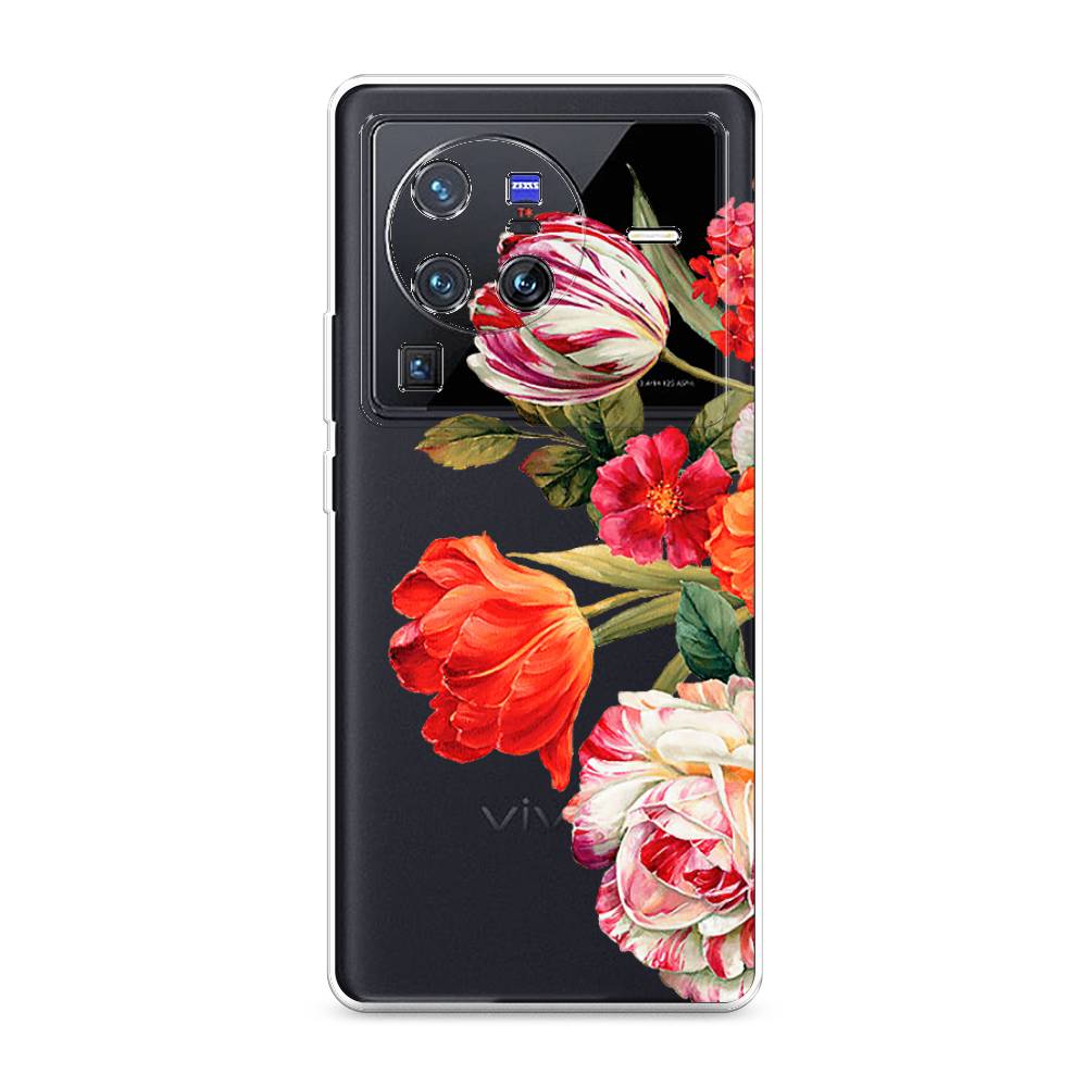 

Чехол Awog на Vivo X80 Pro "Весенний букет", Разноцветный, 266650-8