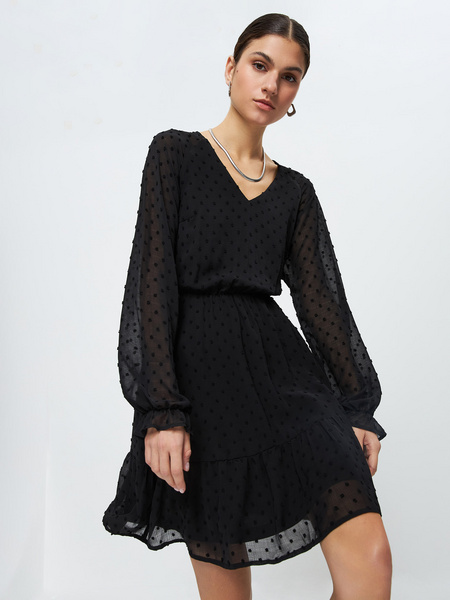 

Платье женское ZARINA 3123013513 черное S, Черный, 3123013513