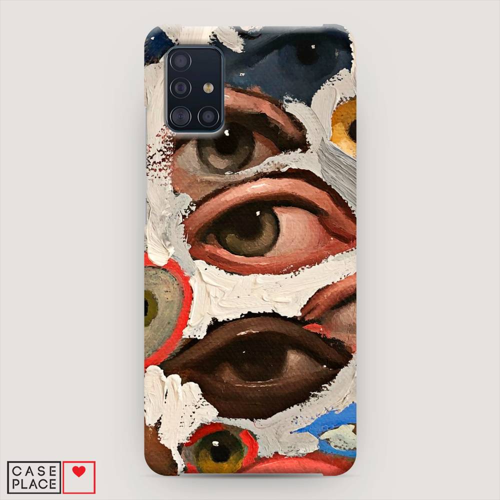 

Пластиковый чехол "Глаза масляная живопись" на Samsung Galaxy A51, 28920-5