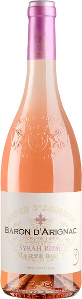 

Вино "Baron d'Arignac" Syrah Rose, 0,75 л
