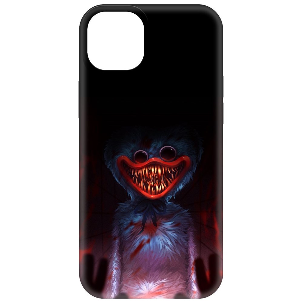 

Чехол-накладка Krutoff Soft Case Атака Хаги Ваги для iPhone 15 Plus черный