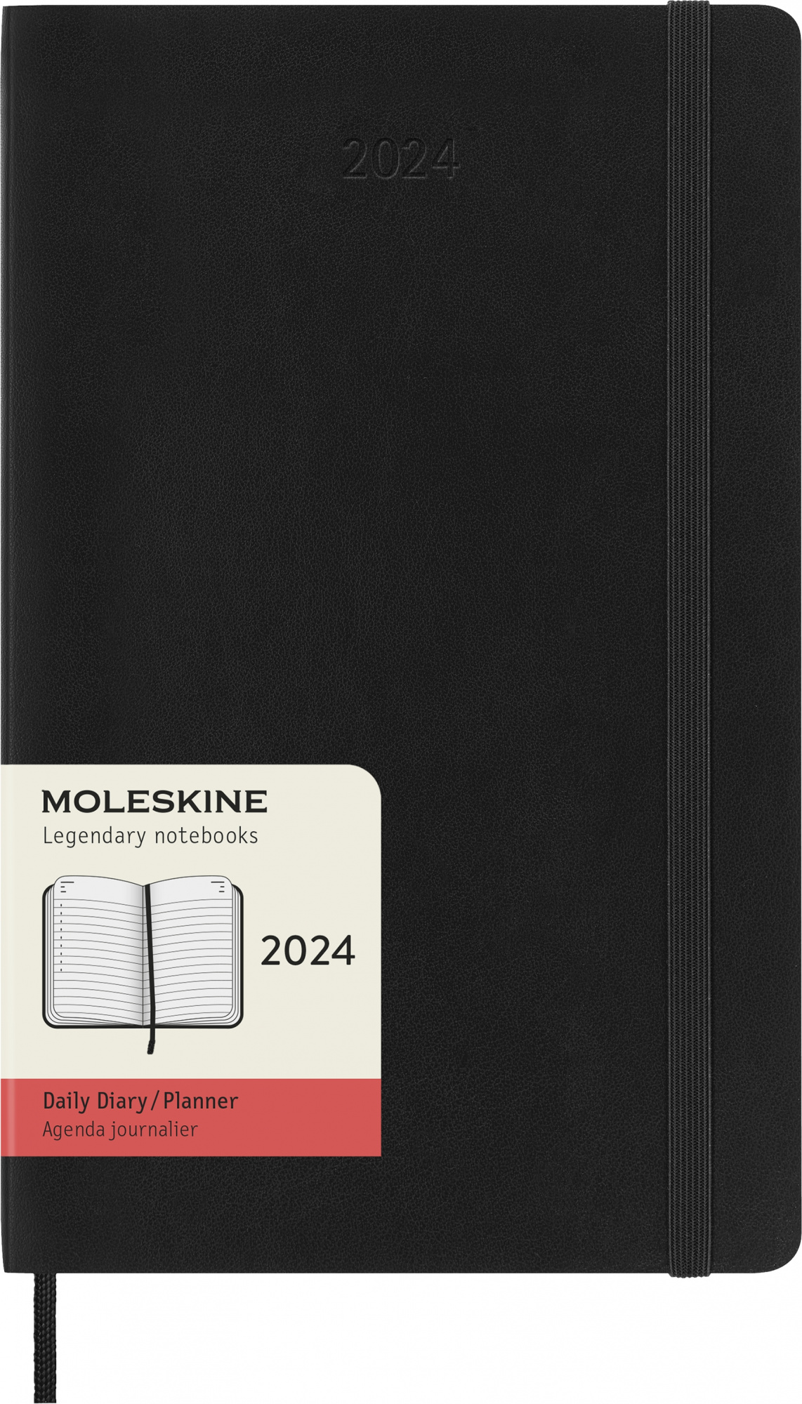 

Ежедневник на 2024 год Moleskine (DSB12DC3) Classic Soft A5 мягкая обложка черный, Ежедневники и еженедельники