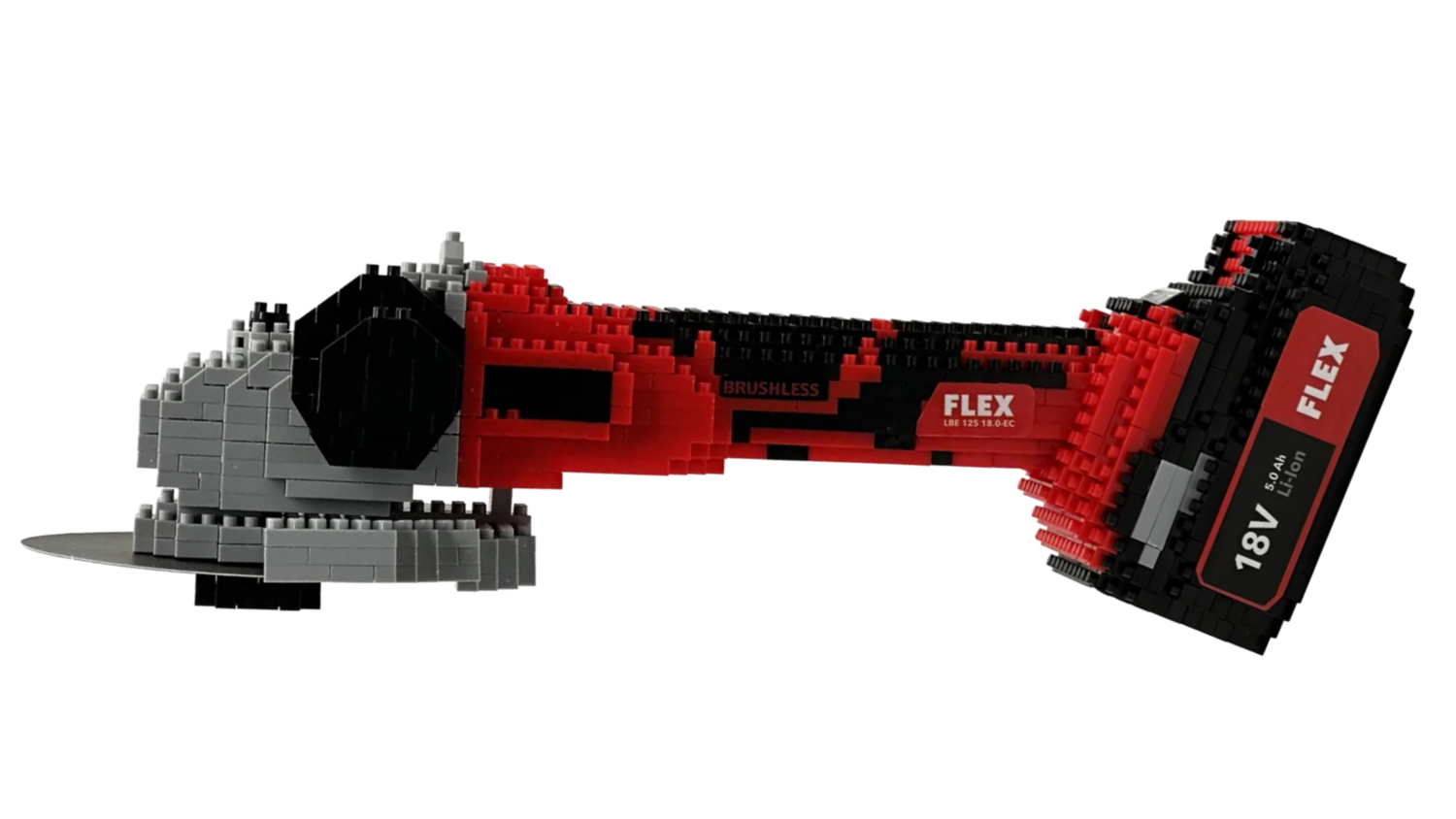 Конструктор Flex Nanoblock Угловая шлифовальная машина 530212 880 деталей угловая шлифовальная машина интерскол ушм 180 1800м 1800 вт 180 мм