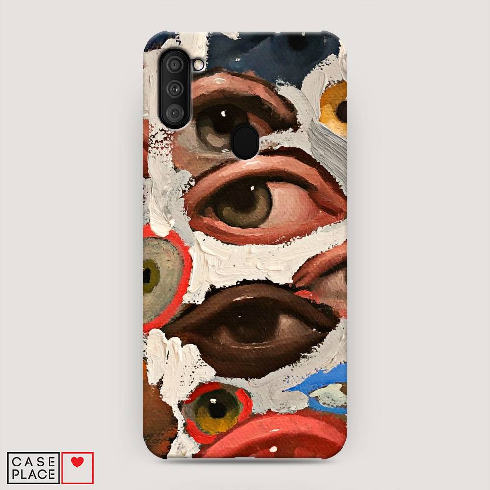 

Пластиковый чехол "Глаза масляная живопись" на Samsung Galaxy M11, 2100620-5