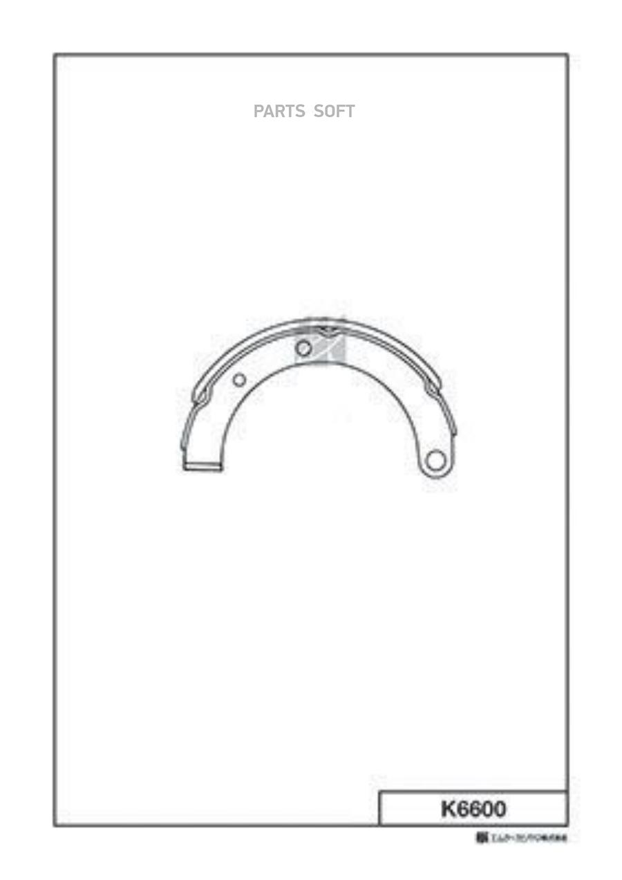 

Тормозные колодки Kashiyama барабанные стояночного тормоза K6600