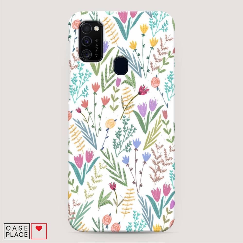 

Пластиковый чехол "Полевые цветы рисунок" на Samsung Galaxy M30s, 29820-6