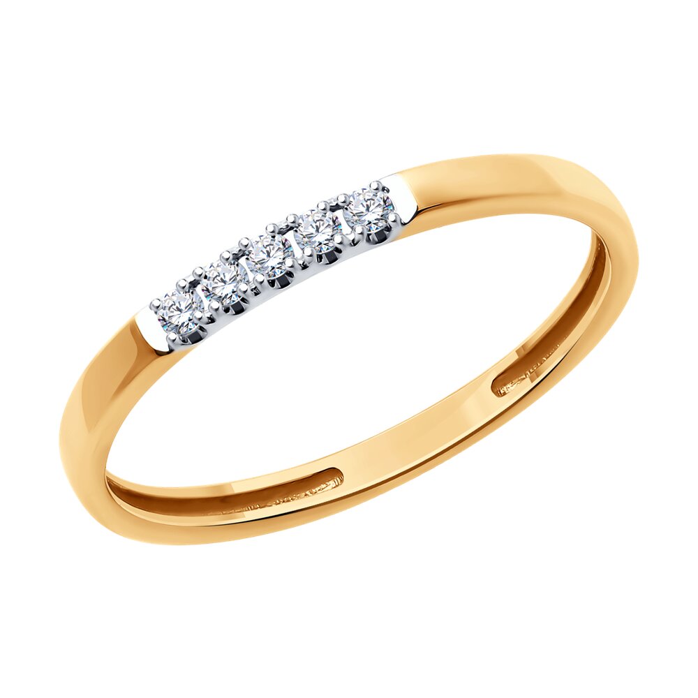 

Кольцо из золота р. 17,5 Diamant 51-211-02227-1, бриллиант, 51-211-02227-1