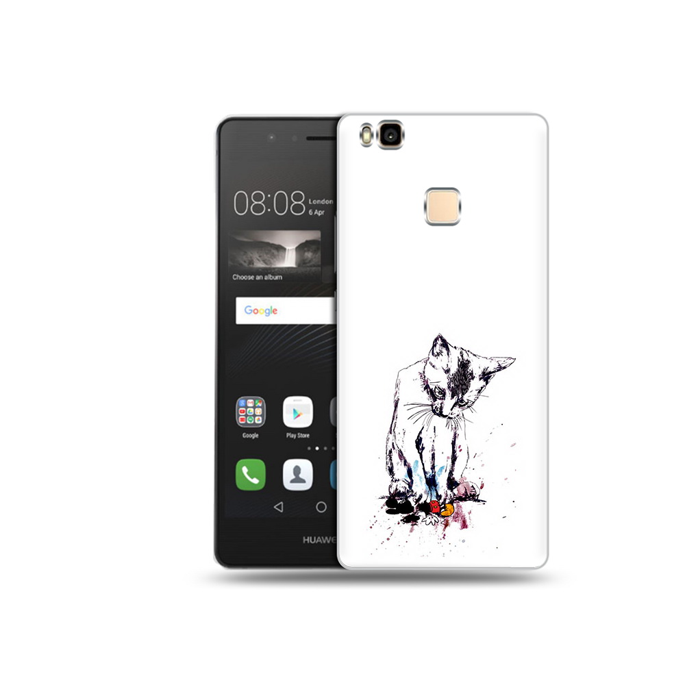 Чехол MyPads Tocco для Huawei P9 Lite кот и микки (PT74547.57.399)
