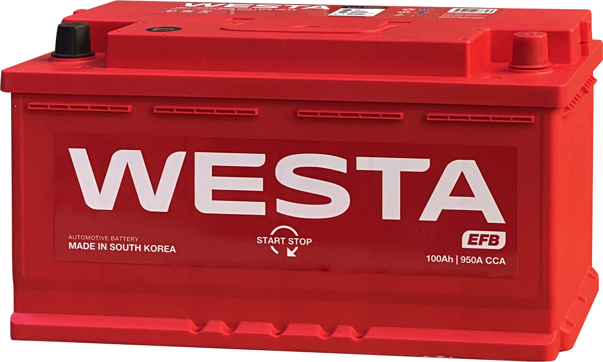 Аккумулятор для автомобиля WESTA Korea EFB 100 L5 100 Ач 900 А обратная полярность
