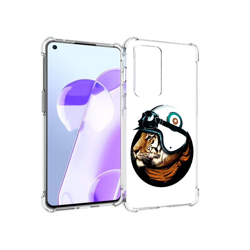 

Чехол MyPads Tocco для OnePlus 9RT Тигр в шлеме (PT172016.131.171), Прозрачный, Tocco
