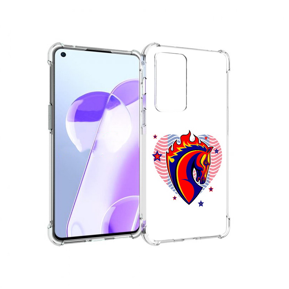 

Чехол MyPads Tocco для OnePlus 9RT ФК ЦСЛ Лошадь (PT172016.131.180), Прозрачный, Tocco