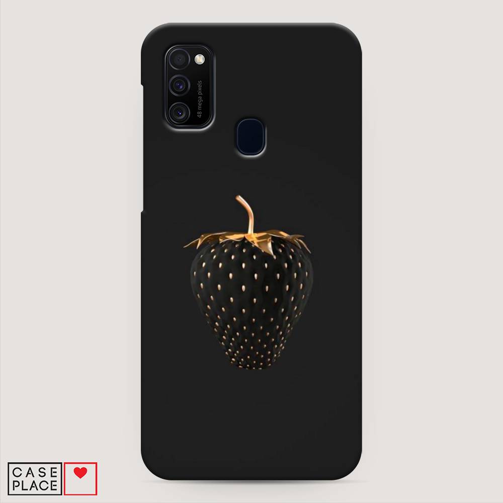 

Пластиковый чехол "Черно-золотая клубника" на Samsung Galaxy M30s, 29820-7