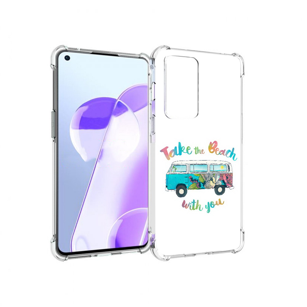

Чехол MyPads Tocco для OnePlus 9RT Хиппи автобус (PT172016.131.190), Прозрачный, Tocco