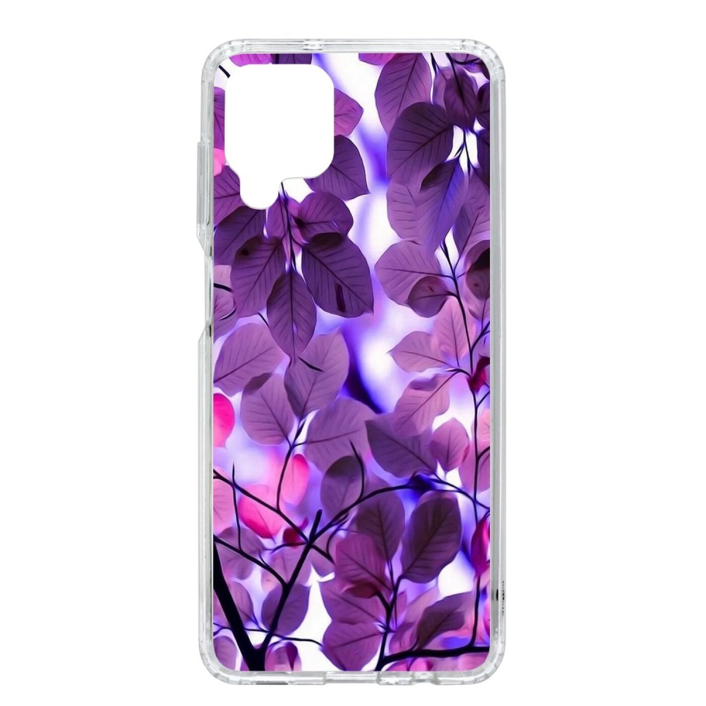 фото Чехол на samsung galaxy a12 kruche print purple leaves кruче