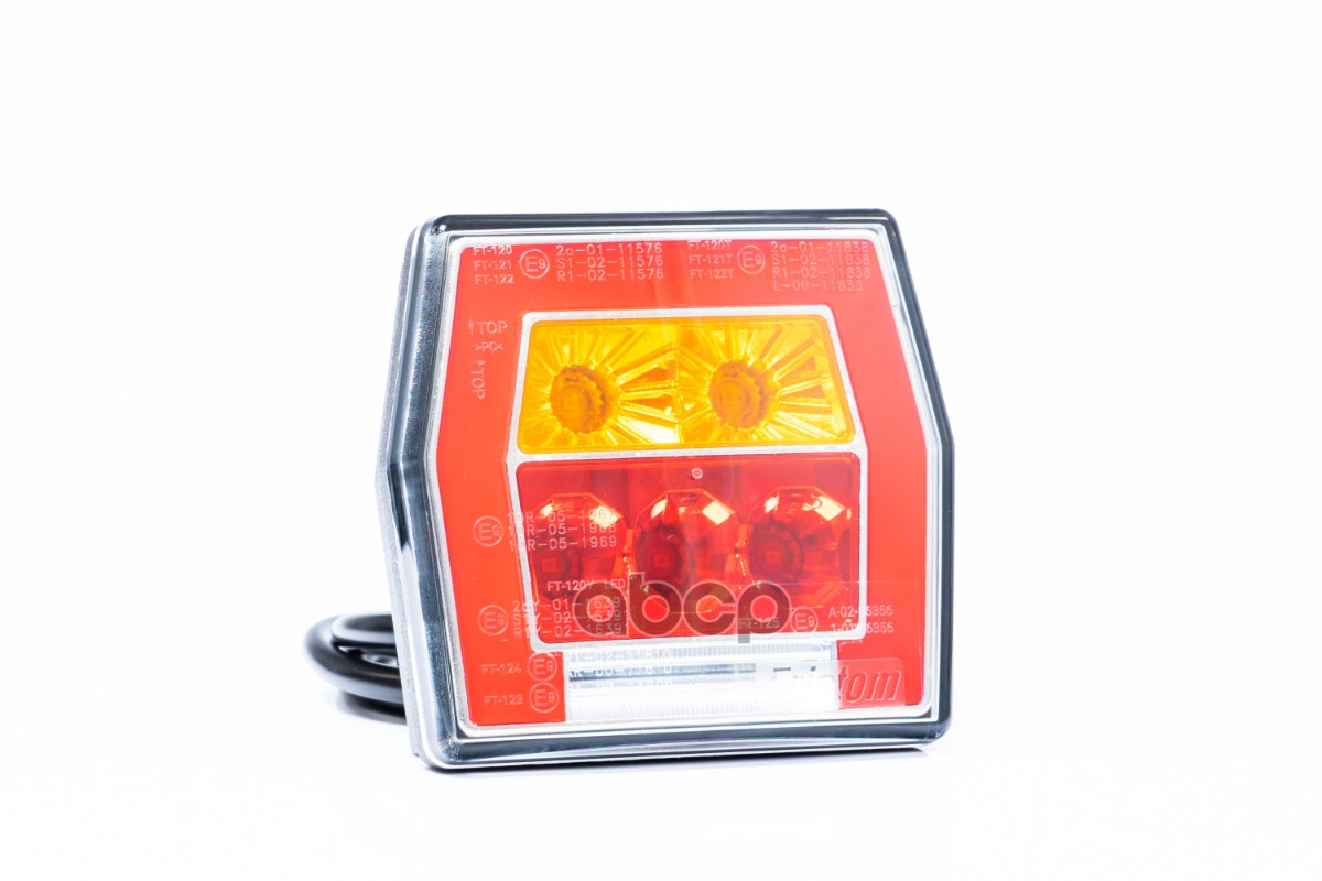 

FT122TLED_фонарь задний! LED 4-функциональный, 99,5х93 с проводом 1м \
