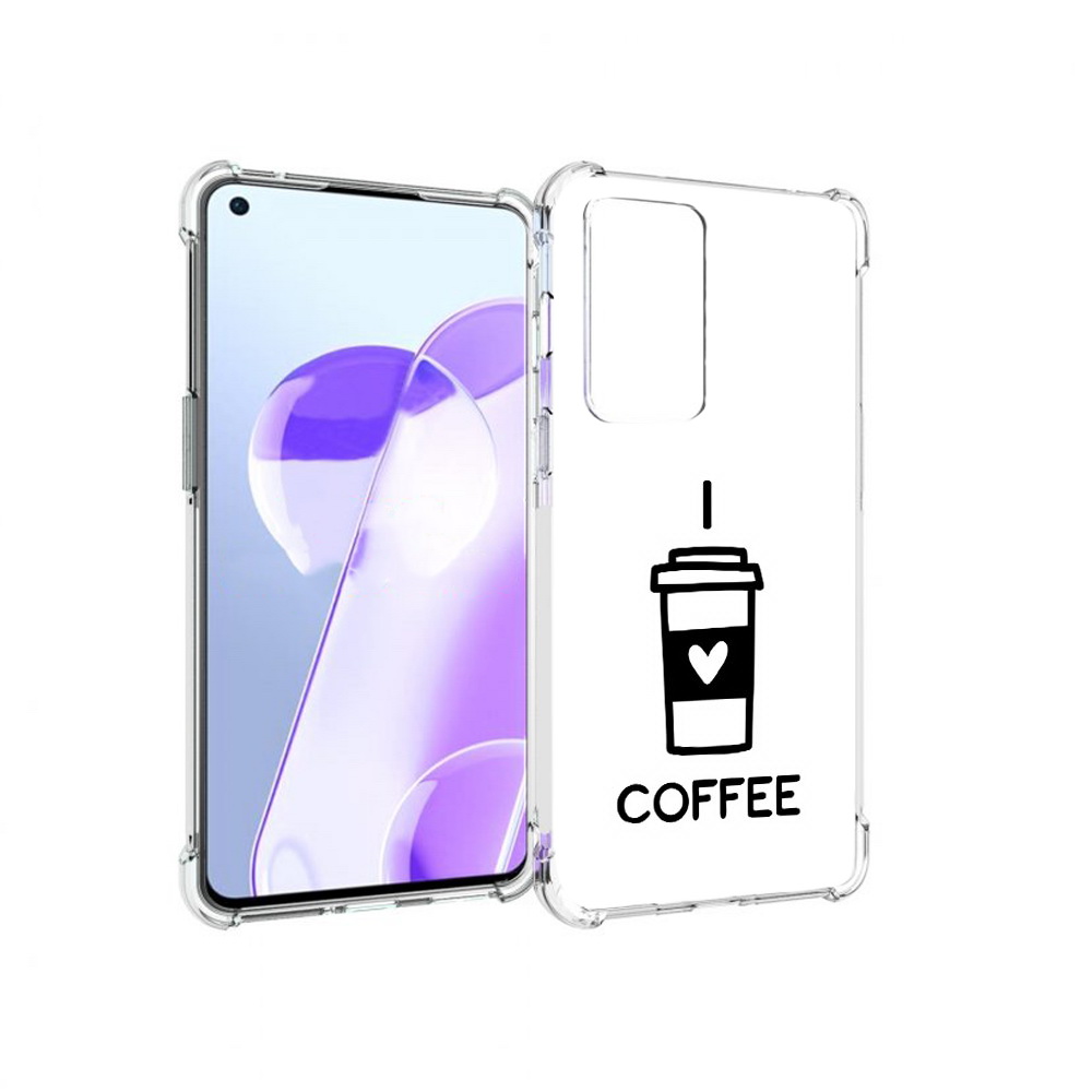 

Чехол MyPads Tocco для OnePlus 9RT Я люблю кофе (PT172016.131.206), Прозрачный, Tocco