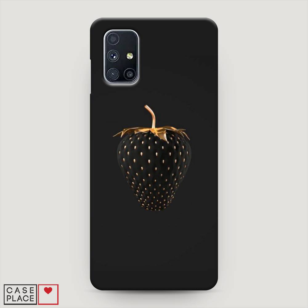 

Пластиковый чехол "Черно-золотая клубника" на Samsung Galaxy M51, 2101520-7