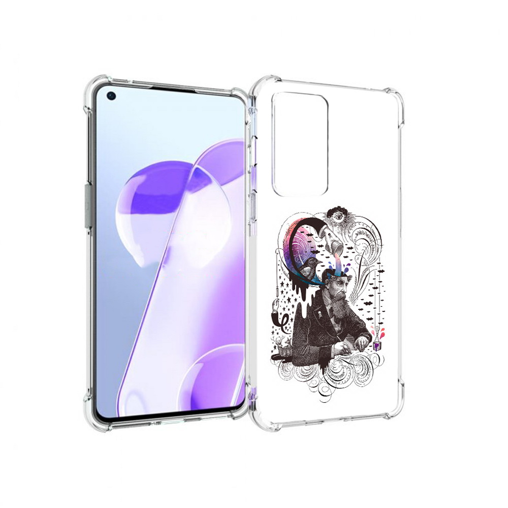 

Чехол MyPads Tocco для OnePlus 9RT абстракция думающий мужчина (PT172016.131.210), Прозрачный, Tocco