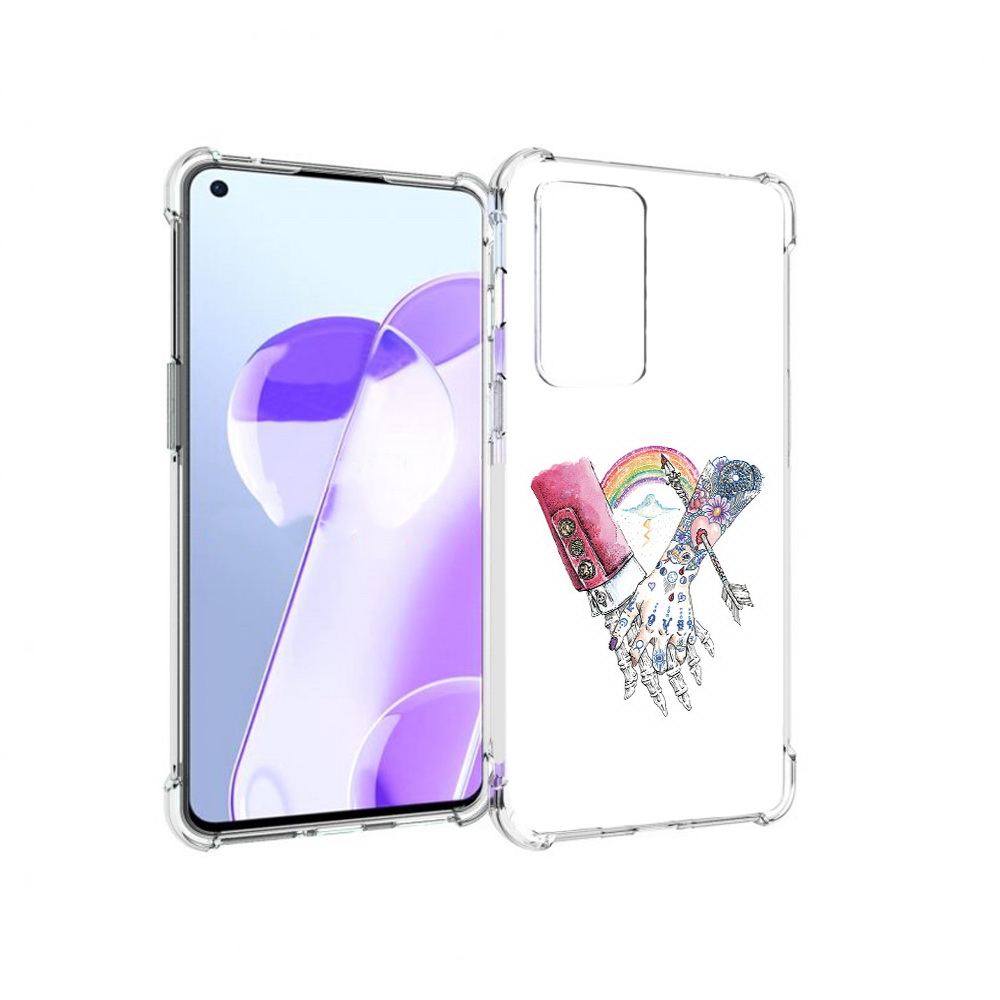 

Чехол MyPads Tocco для OnePlus 9RT абстракция руки в татуировках (PT172016.131.212), Прозрачный, Tocco