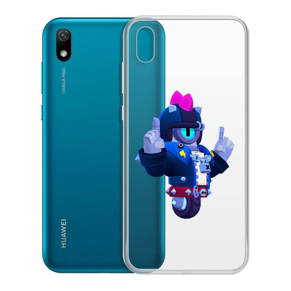 

Чехол-накладка Brawl Stars-Дикий Сту для Huawei Y5 (2019)or 8S/8S Prime, Прозрачный