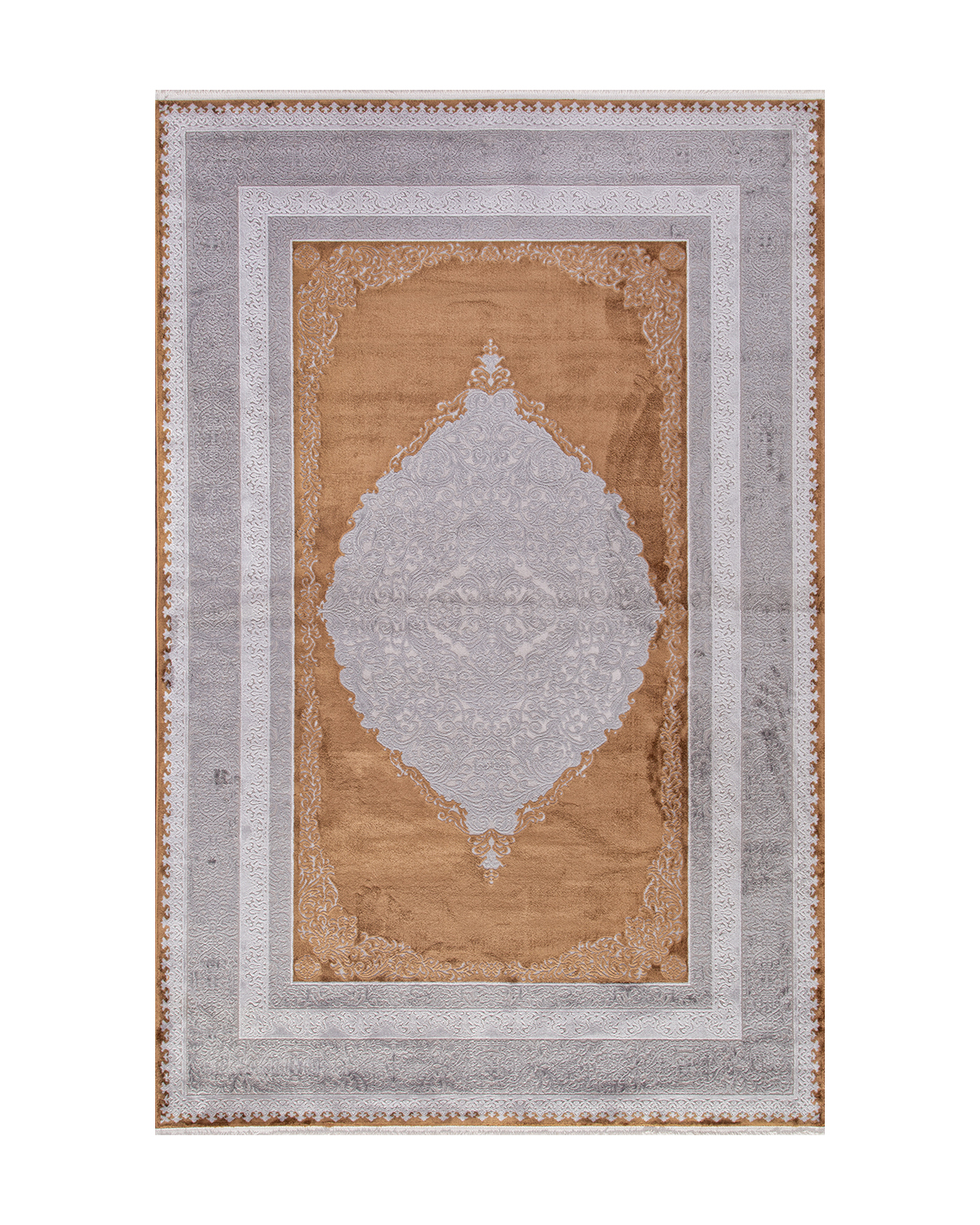 

Ковёр Ipek Mekik Erva 160x235 прямоугольный серый, терракотовый 18133