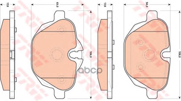 

Колодки дисковые з.\ BMW E60/E61 2.0 05> GDB1840 =1421 00 [34216788284]