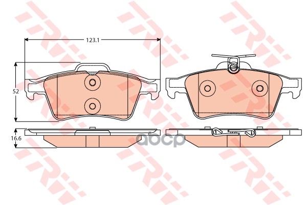 

GDB2086_колодки дисковые задние !\Ford Focus 1.4-3.2 98>