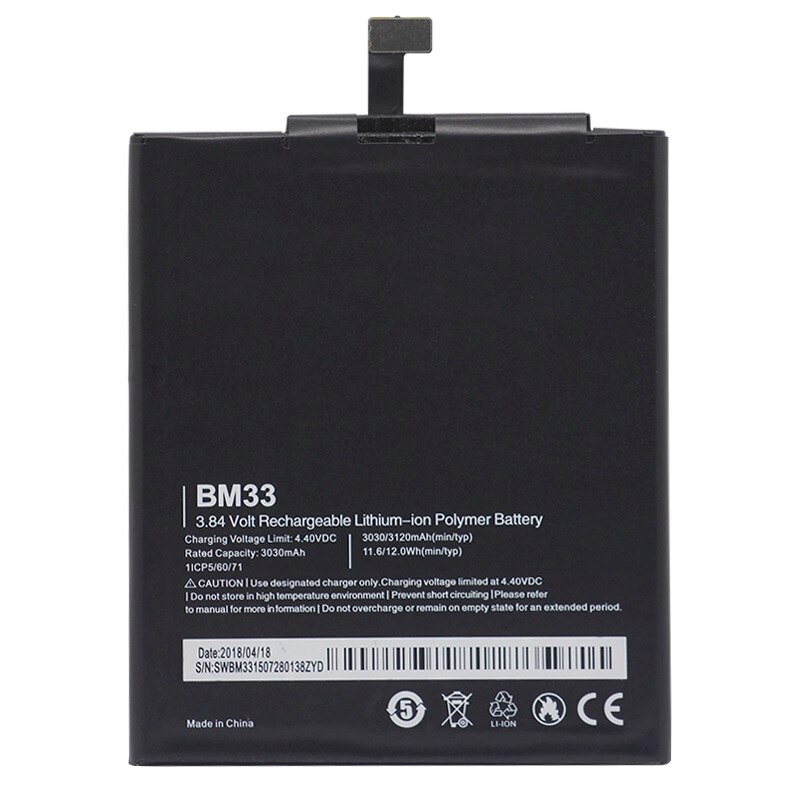 Аккумуляторная батарея Xiaomi BM33 для смартфона Xiaomi Mi 4i черный