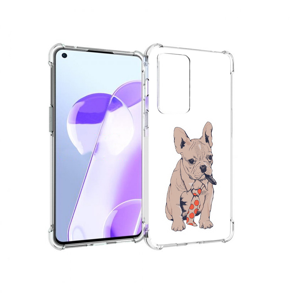 

Чехол MyPads Tocco для OnePlus 9RT бульдог с сигарой (PT172016.131.250), Прозрачный, Tocco