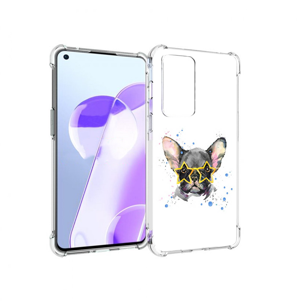 

Чехол MyPads Tocco для OnePlus 9RT буля в очках (PT172016.131.252), Прозрачный, Tocco