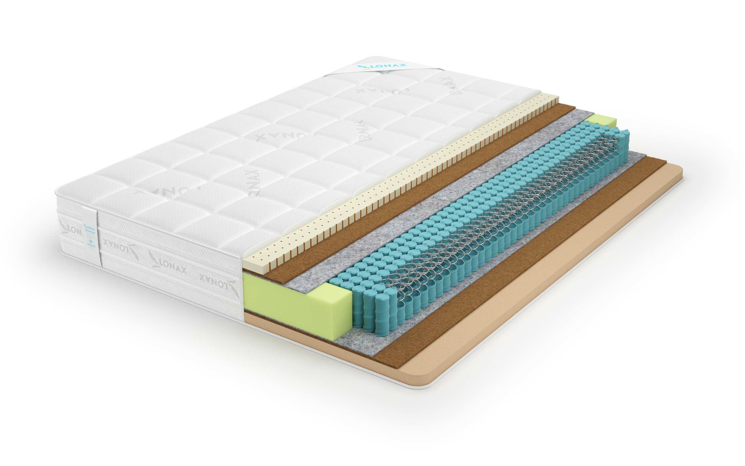 

Матрас Lonax Memory Latex Medium S1000 90х200 серии Ассорти, Бежевый;белый;серый;серебристый, Memory Latex Medium S1000