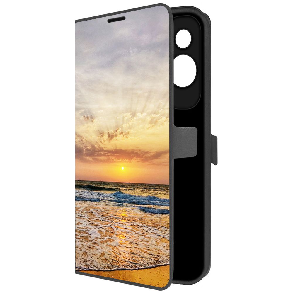 

Чехол-книжка Krutoff Eco Book для Honor X50i Индия, Пляжи Гоа (черный)