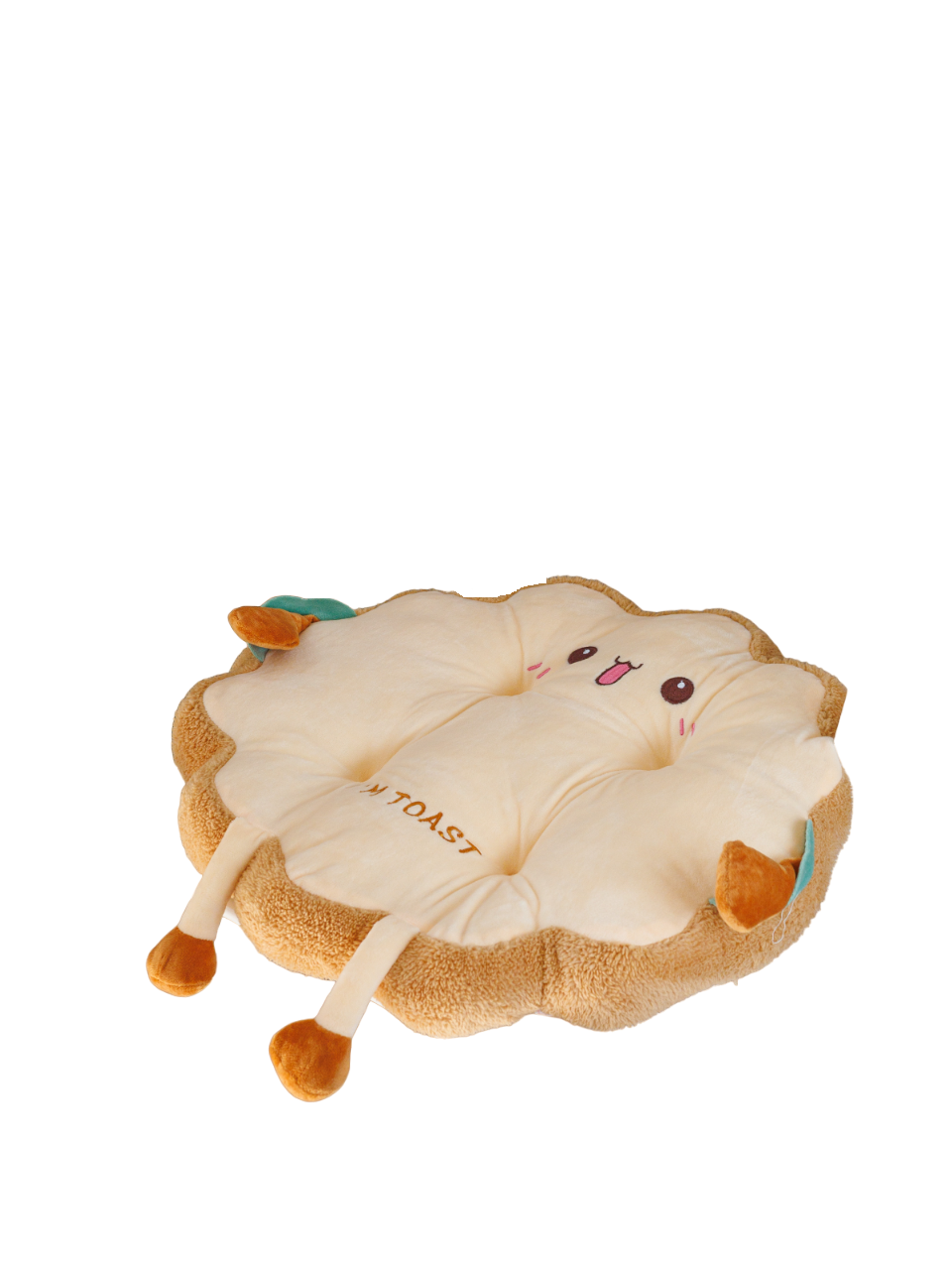 

Подушка декоративнаяPlush Story сидушка на стул Тост с улыбкой I am toast круглый, Бежевый