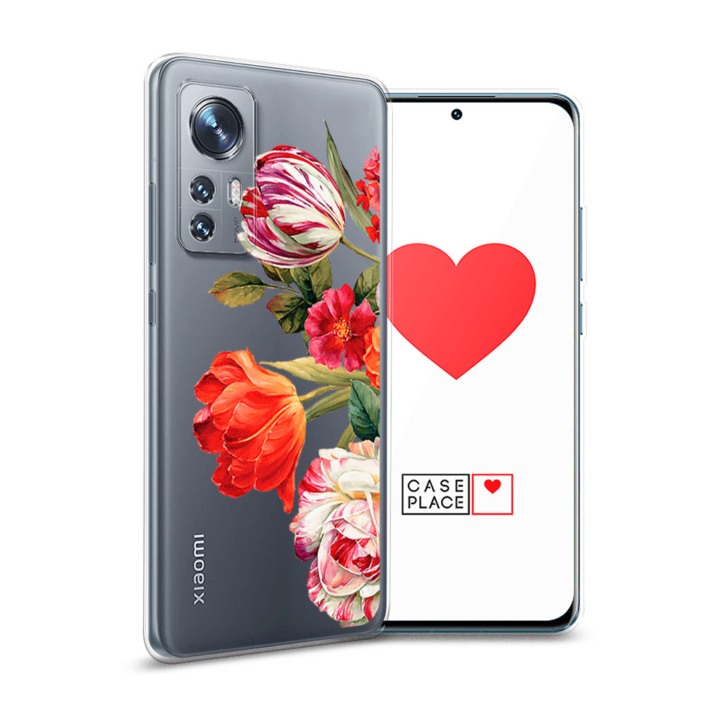 

Силиконовый чехол Awog "Весенний букет" для Xiaomi 12, Разноцветный, 312350-8
