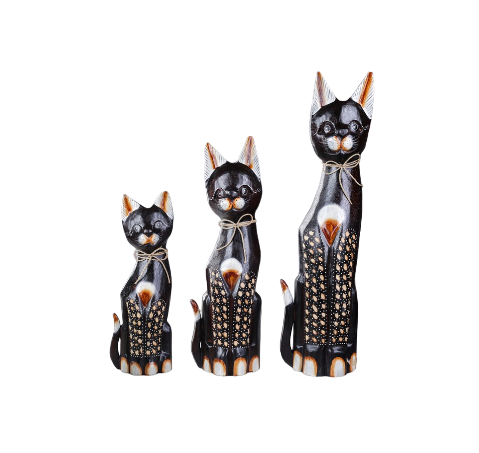 

Сувенирный набор дерево "Кошки Пятнистые лапки" (50х40х30) 7х25х50 см Sima-Land