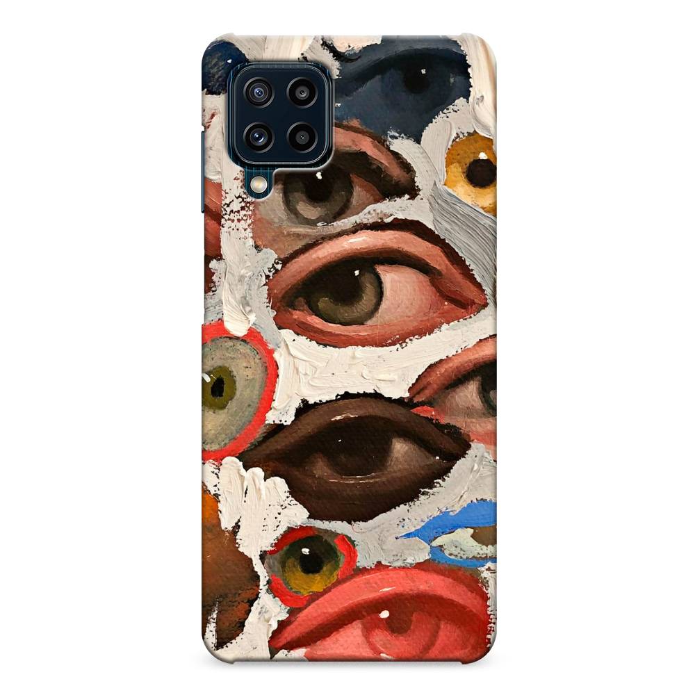 

Пластиковый чехол "Глаза масляная живопись" на Samsung Galaxy M32